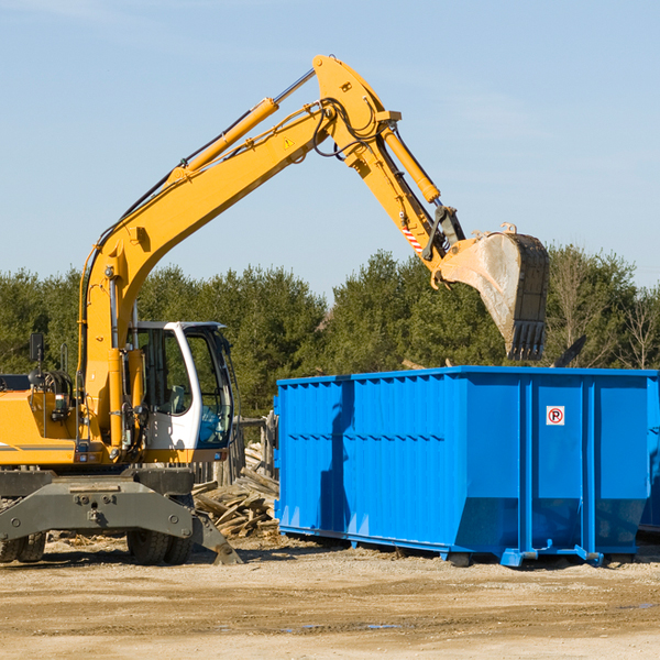 can i rent a residential dumpster for a construction project in Tiona Pennsylvania